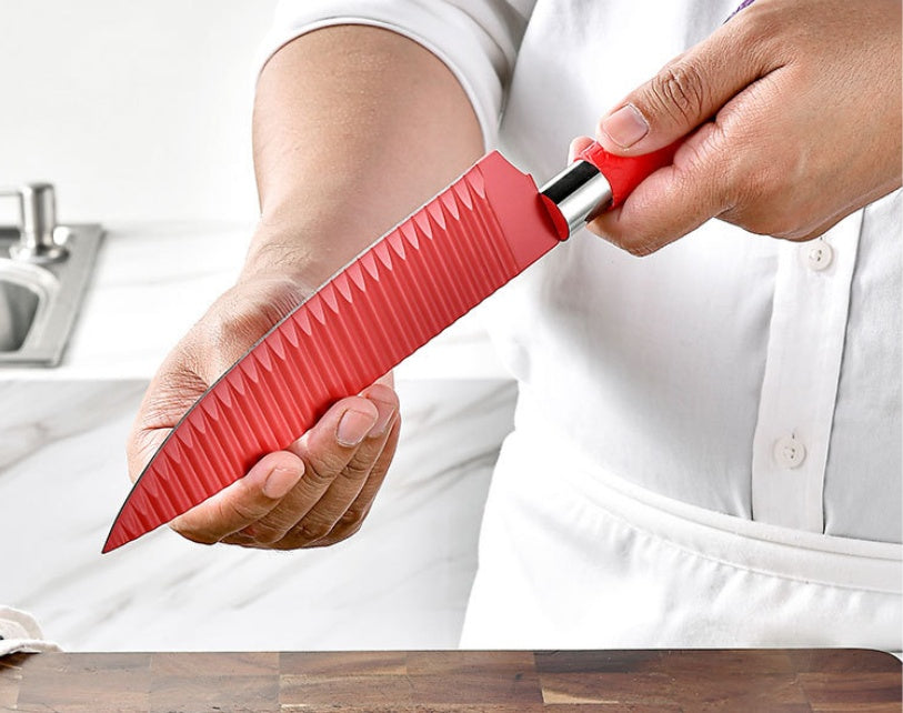 Gradient Handle Binding Grain Non-stick Cutter Set