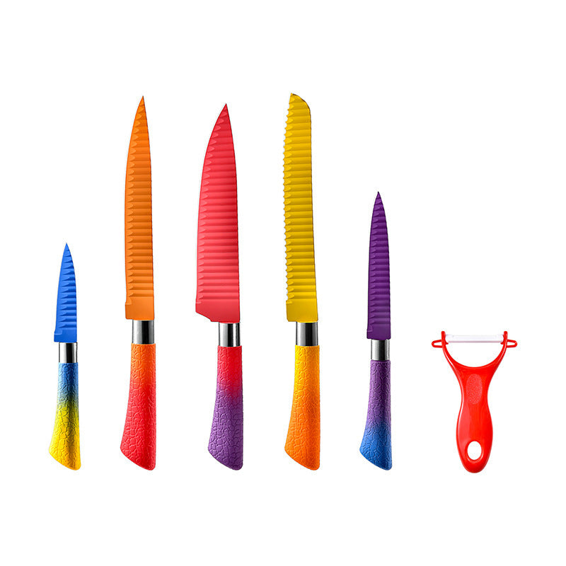 Gradient Handle Binding Grain Non-stick Cutter Set