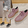 New British Style Sponge Cake Women's Thick-soled College Style Casual Shoes Soft Girl Increased