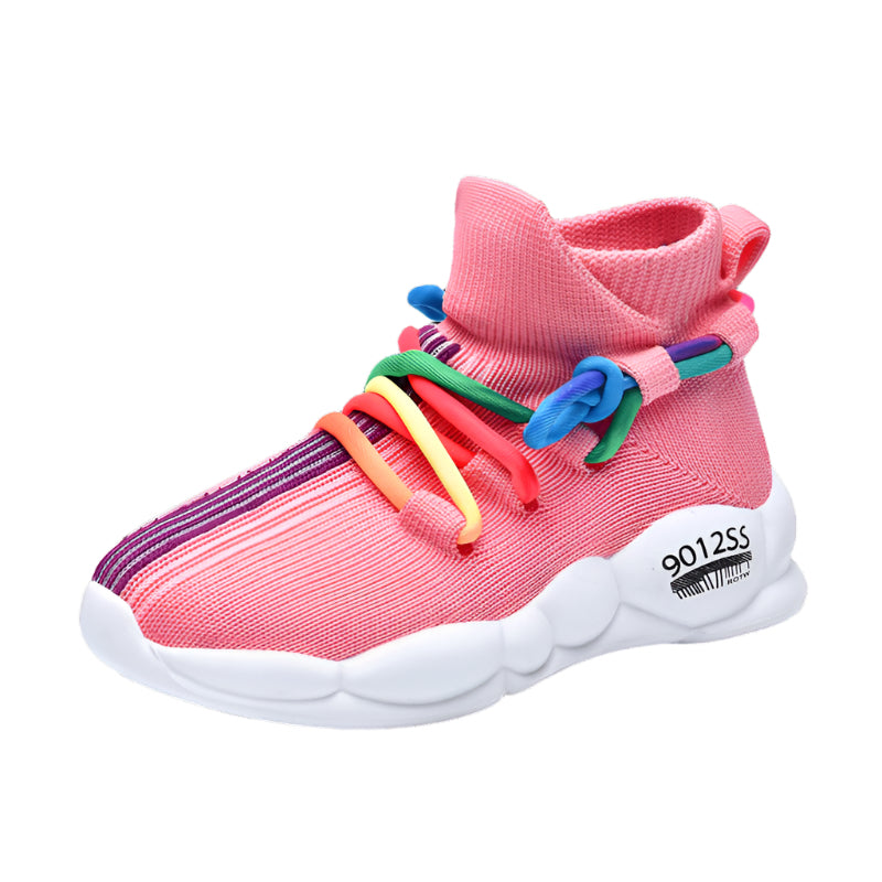 Children's Sports Knitted Breathable Student Casual Shoes