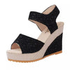 Flat bottom high heel sandals