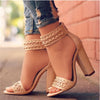 Large size sandals super high heel waterproof