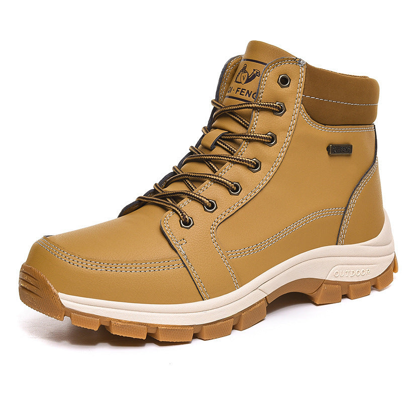 Men Boots Winter Snow Super Warm Boots Leather Non-Slip