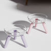 Pet Cat And Dog Feeding Bowl Household Cat And Dog Drinking Water Anti-knock Feeder Transparent Glass Bowl Cat Bowl