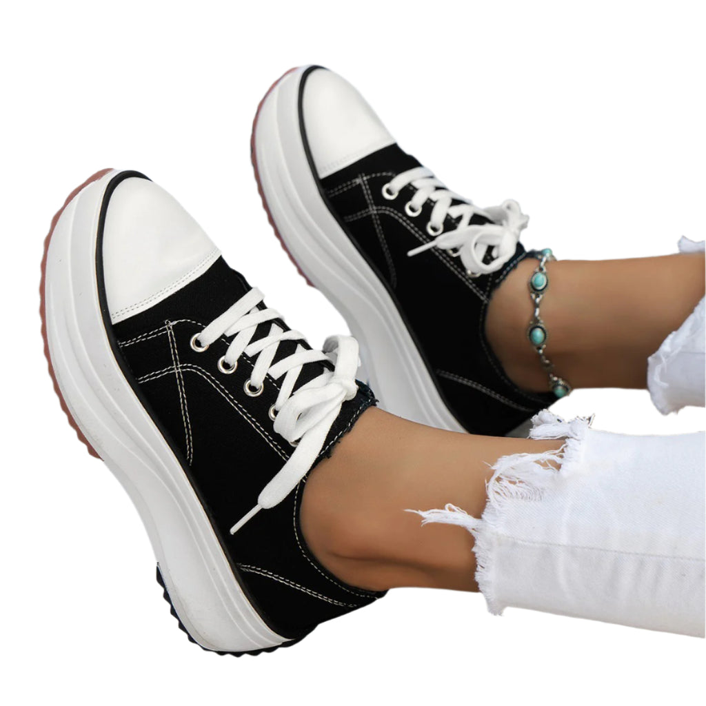 Low-top Lace Up Casual Shoes