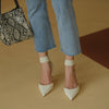 Women's lace-up stiletto heel shoes