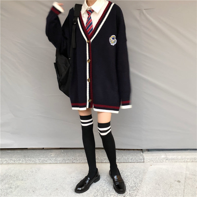 Women's Pullover Preppy Style Cardigan Sweater