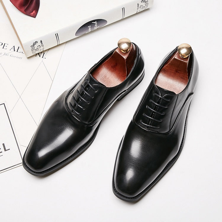 Men's Gentleman Youth Wedding Simple Single Shoes
