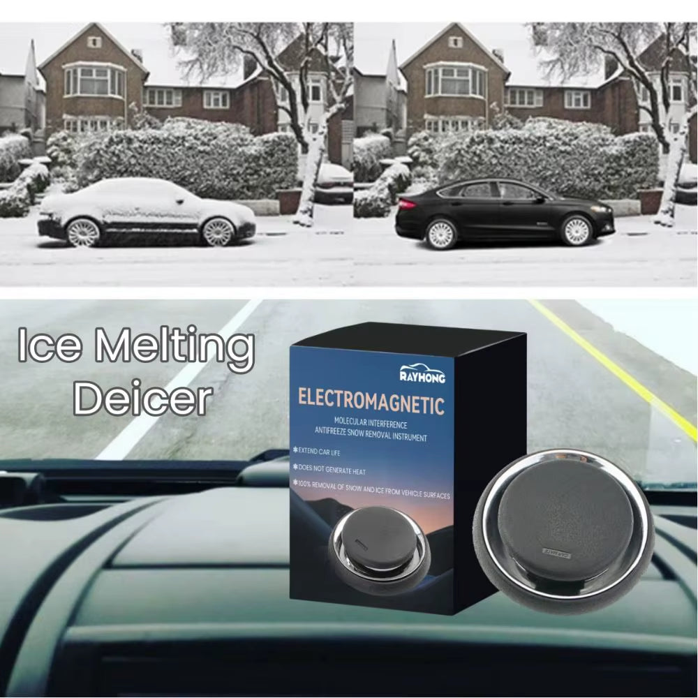 New Electromagnetic Ice Melting Deicer Solar Power Supply Molecular Car Antifreeze Tools Portable Snow Remover for Winter