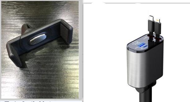 4 in 1 Retractable Car Charger