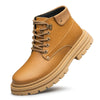 Fall and Winter High-Ankle Leather Casual Shoes Boots Men Waterproof Outdoor British Retro Waterproof Outdoor Work Clothes Elevator Shoes