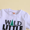 Printed Pullover Children's Fashion Round Neck Suit