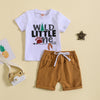Printed Pullover Children's Fashion Round Neck Suit