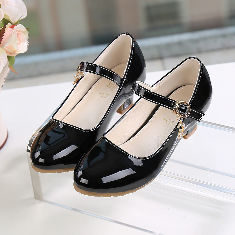 Korean Crystal Performance Children's Single-layer Shoes
