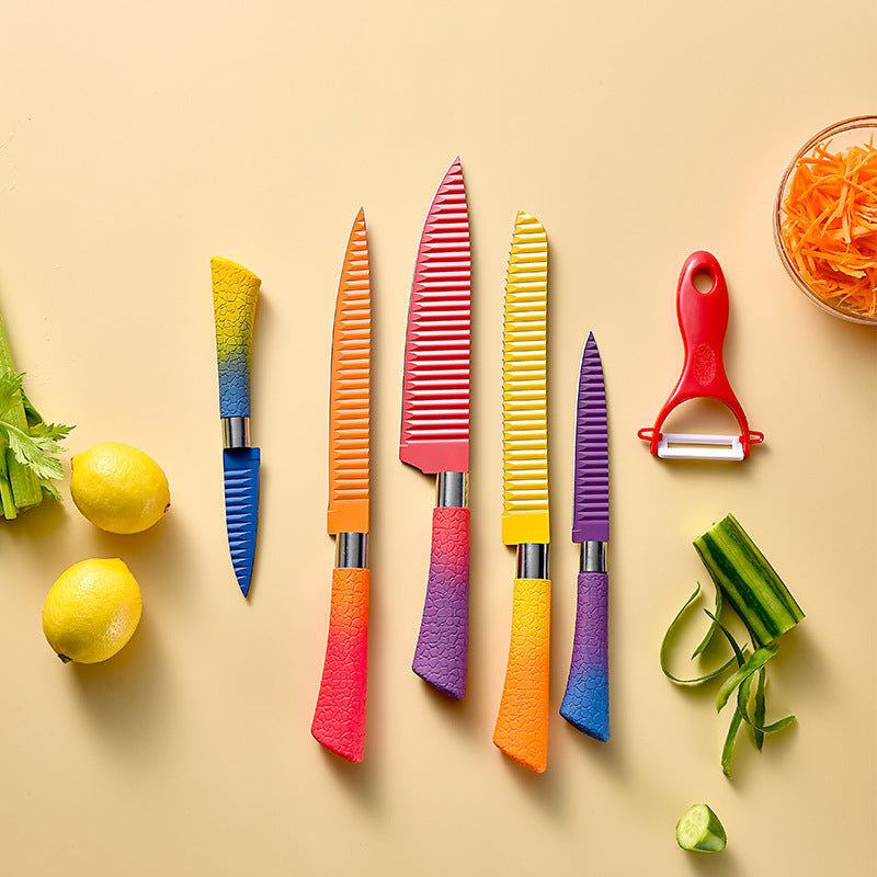 Gradient Handle Binding Grain Non-stick Cutter Set