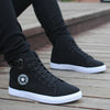 Men's High-top Canvas Shoes Fashionable Breathable